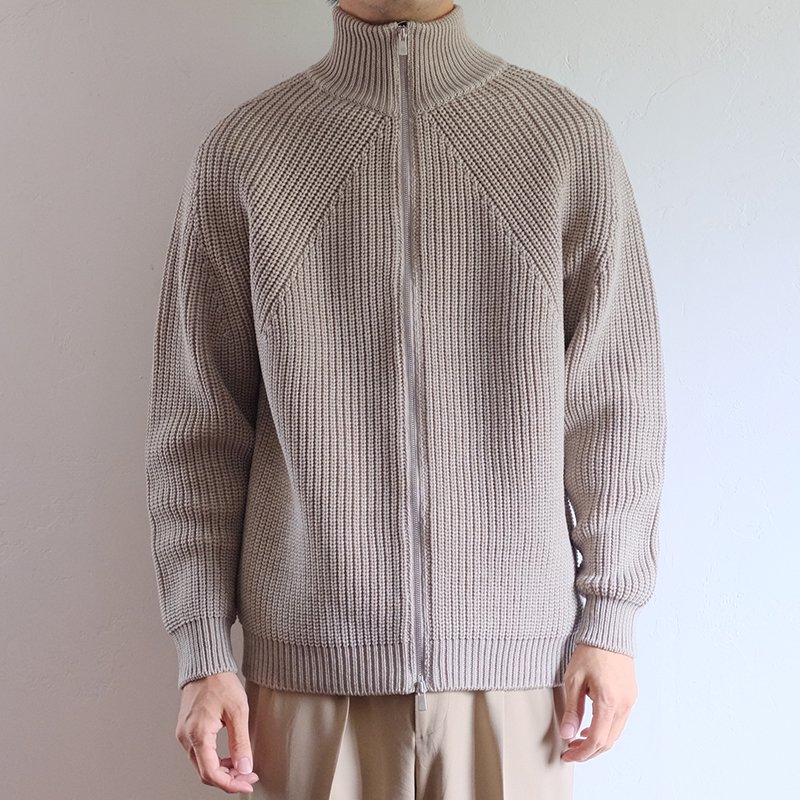 9,198円BATONER signature drivers knit BEIGE