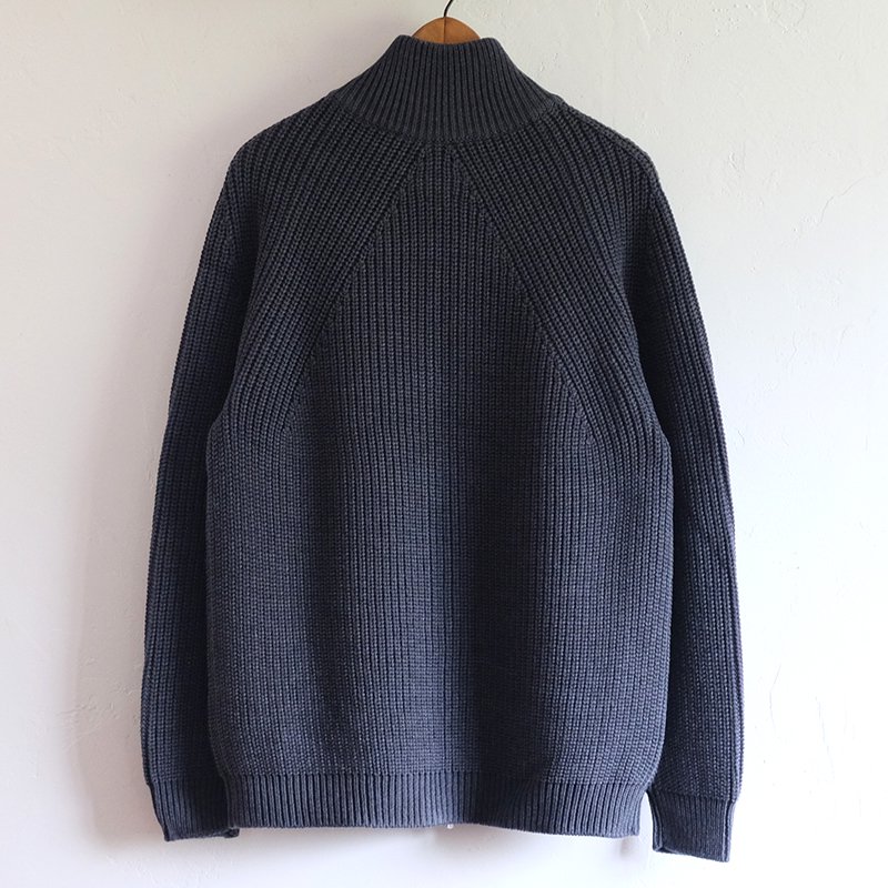 BATONER バトナー】SIGNATURE DRIVERS KNIT GRAY - in-and-out(イン 