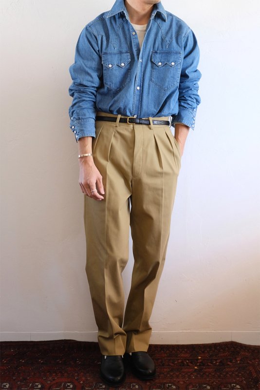 【MAATEE&SONS マーティーアンドサンズ】CHINO 2 CAMELBEIGE - in-and-out(インアンドアウト)