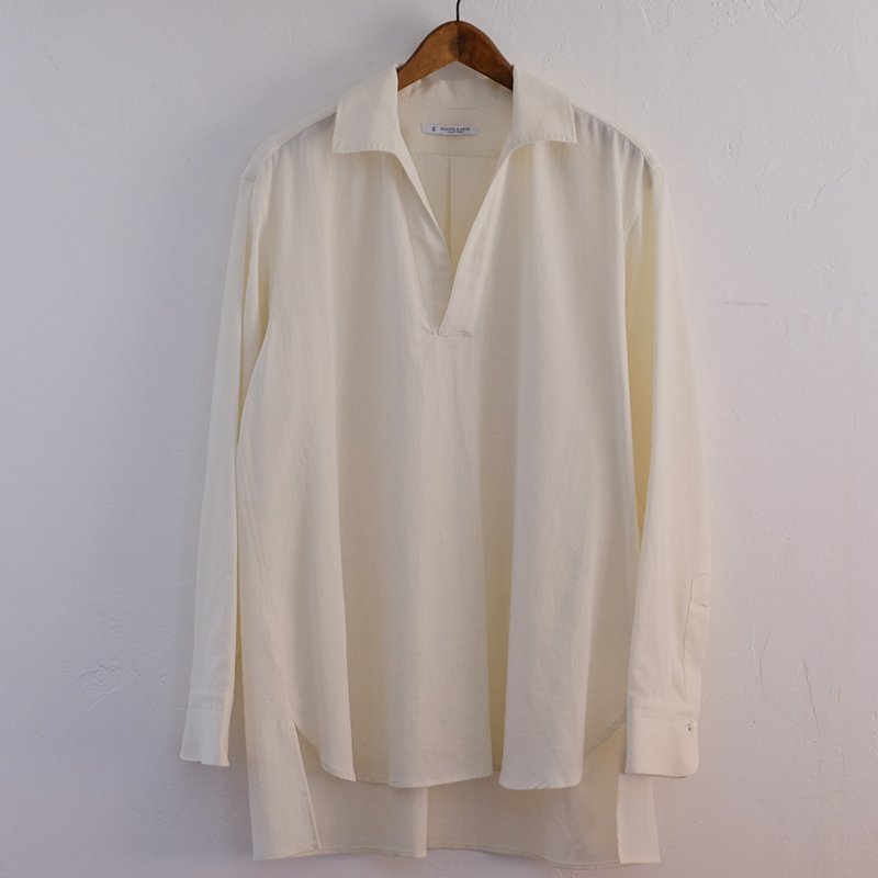 MAATEE&SONS マーティーアンドサンズ】NEW PULL OVER SHIRTS ECRU - in-and-out(インアンドアウト)