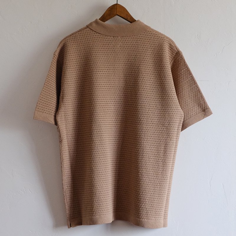 BATONER バトナー】WOODPULP SUMMER KNIT POLO S/S WOOD - in-and-out ...
