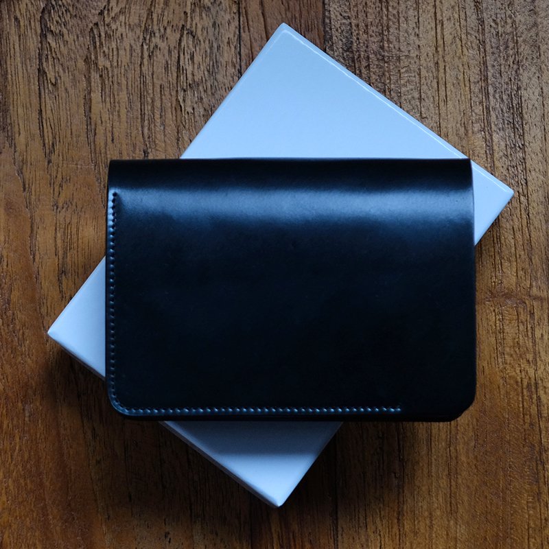 24SS】【forme フォルメ】Short wallet BLACK - in-and-out(インアンド 