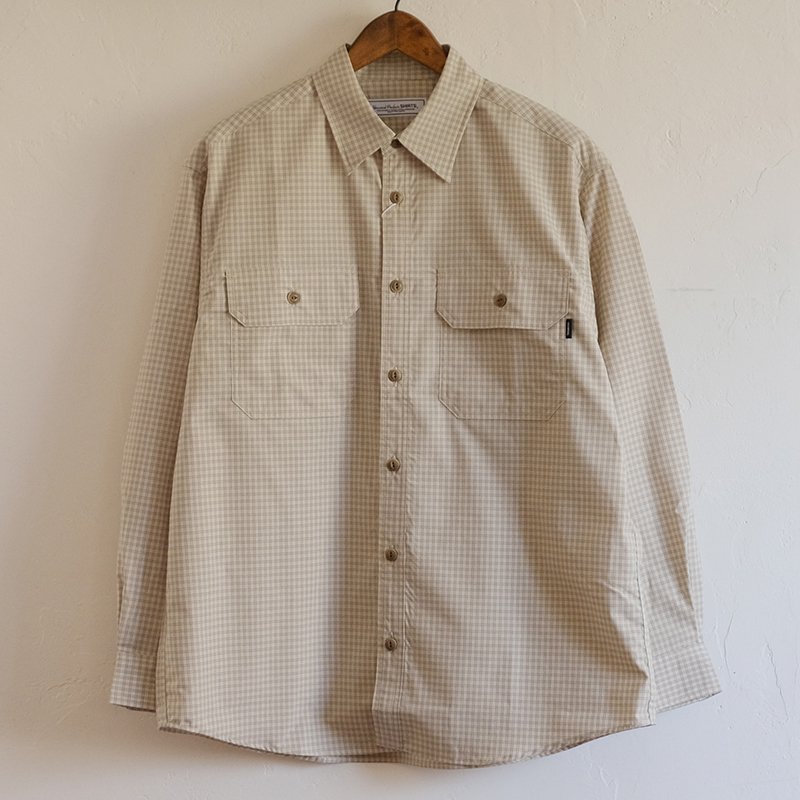 UNIVERSAL PRODUCTS ˥СץġL/S CHECK WORK SHIRTS GREIGE CHECK