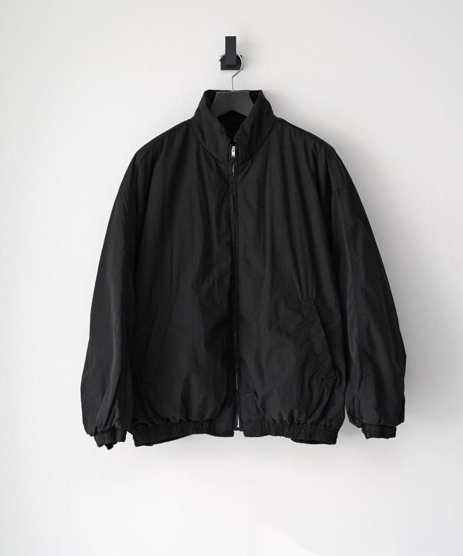 ssstein】WINDPROOF NYLON PADDED JACKET BLACK - WASTE