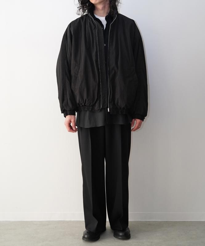 ssstein】WINDPROOF NYLON PADDED JACKET BLACK - WASTE