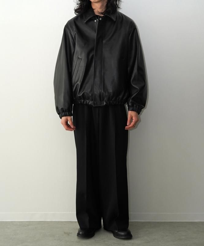 23年モデル　POTENZA　MATELASSE SHORT JACKET ssstein - 【残りわずか】Sheep Leather Zip Short Jacket