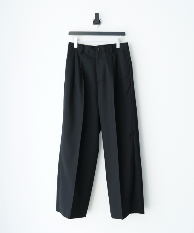sssteinLONG WIDE TROUSER BLACK