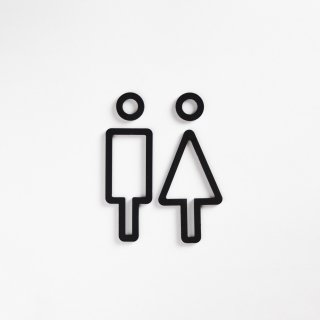 toilet line sign