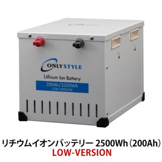 リチウムイオンバッテリーLOW-version2500Wh（200Ah）