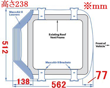 MAXX AIRルーフベントカバーⅡ ホワイト - 株式会社ＫＭＴ