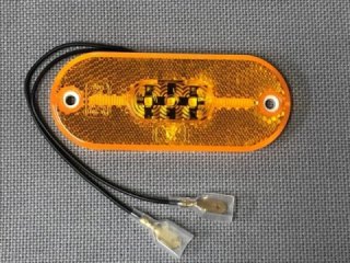 LEDマーカーライト12V　アンバー　Eマーク付