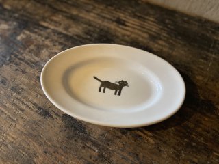 トラネコボンボン　猫の楕円皿（小）