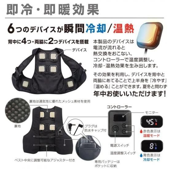 (バッテリー付き)Windrider PRO クールベスト・ペルチェベスト バッテリー付き)Windrider PRO クールベスト・ペルチェベスト