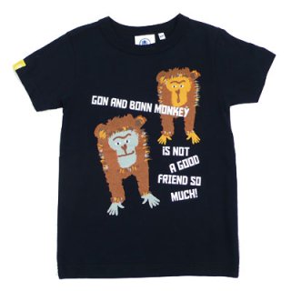 <img class='new_mark_img1' src='https://img.shop-pro.jp/img/new/icons20.gif' style='border:none;display:inline;margin:0px;padding:0px;width:auto;' />【限定SALE】Tシャツ 悪い2匹のおさるさん/キッズ