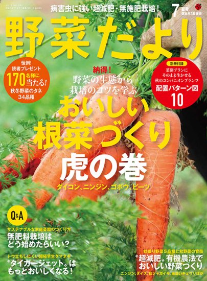 【書籍】野菜だより2023年7月夏号(112307)の商品画像