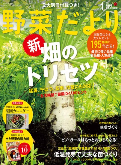 【書籍】野菜だより2024年1月新春号(112401) の商品画像