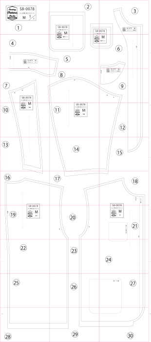 【型紙ダウンロード販売】衿つきジャケット（メンズ用） Mサイズ(DLsb-0078M) | コーディネートしやすいジャケット - ブティック社  公式オンラインショップ