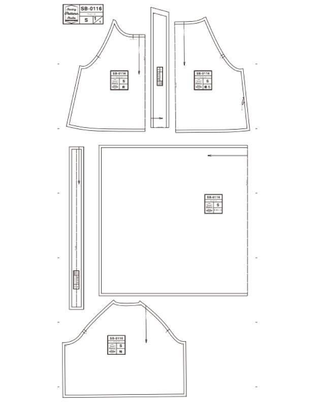 Aライントップス　専用型紙あり Aライントップス 専用型紙あり TOWN（ 縫代つきカット済型紙
