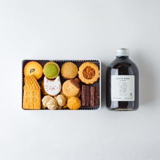 【選べる】ラテベース＆人気No.1クッキー缶のギフトセットの商品画像