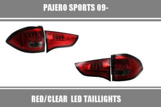 パジェロスポーツ 赤白LEDテールレンズ 09-　国産車 