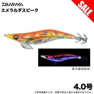 (5)【目玉商品】ダイワ エメラルダス ピーク 4.0号 (マーブル−マッハオレンジマーブル) エギ/餌木