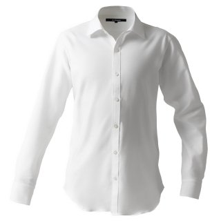 Knit dress shirts_777_standard type_Pure whiteの商品画像