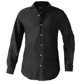 Knit dress shirts_787_classic type_Blackの商品画像