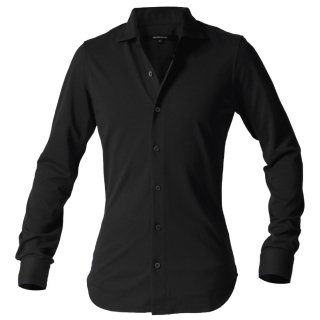 Knit dress shirts_002_active type_Smoky blackの商品画像