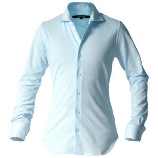 Knit dress shirts_002_active type_Sky blueの商品画像