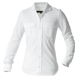 Knit pilot shirts_001_active type_Pure whiteの商品画像