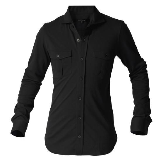 コンコルド_001_ニットパイロットシャツ SMOKY BLACK