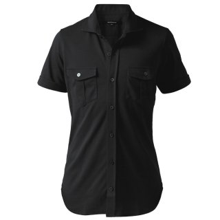 Knit pilot shirts s/s_003_active type_Smoky blackの商品画像