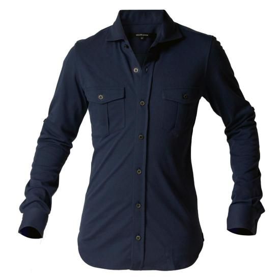 コンコルド_001_ニットパイロットシャツ NAVY