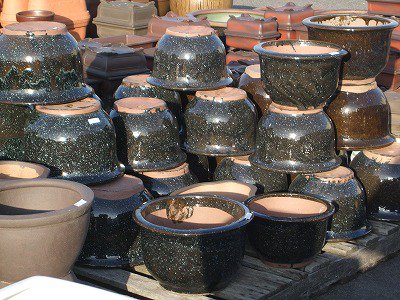 植木鉢【なまこ釉】中 - 常滑焼 陶器 陶磁器 販売・通販 豊和製陶