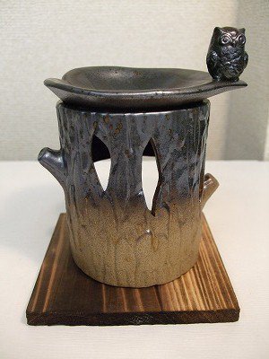 茶香炉(ふくろう) - 常滑焼 陶器 陶磁器 販売・通販 豊和製陶