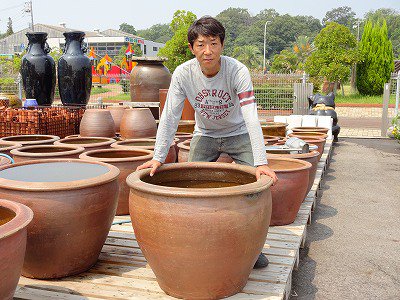 水鉢3-特大 - 常滑焼 陶器 陶磁器 販売・通販 豊和製陶