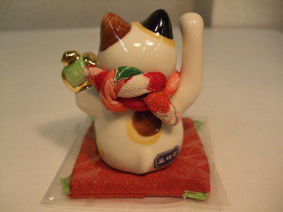 彩絵招福大開運招き猫ミニ - 常滑焼 陶器 陶磁器 販売・通販 豊和製陶