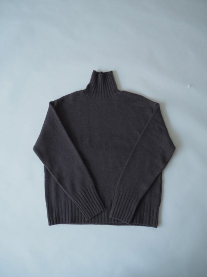 Wool soft high neck knit