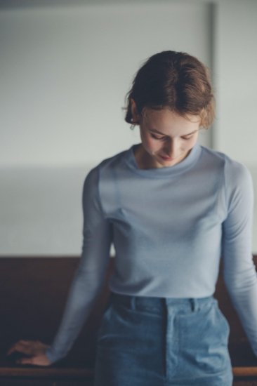 see through tops / blue