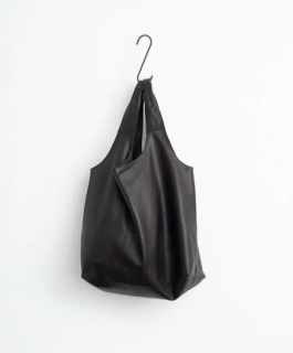 【RYU】LEATHER HUGE BAG (BLACK)