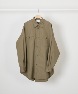 <img class='new_mark_img1' src='https://img.shop-pro.jp/img/new/icons5.gif' style='border:none;display:inline;margin:0px;padding:0px;width:auto;' />【MARKAWARE】LONG TENT SHIRT -ULTRA LIGHT ALL WEATHER CLOTH- (SAGE GREEN)