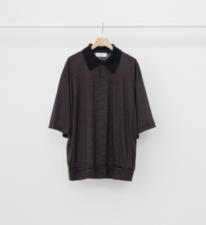 <img class='new_mark_img1' src='https://img.shop-pro.jp/img/new/icons5.gif' style='border:none;display:inline;margin:0px;padding:0px;width:auto;' />marka1B POLO -SUPER120s WOOL SINGLE JERSEY WASHABLE- (BLACKBROWN)