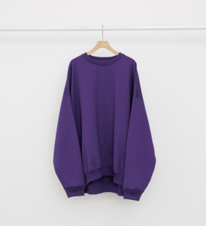 MARKAWAREHUGE SWEAT -ORGANIC COTTON HEAVY FLEECE- (PURPLE)