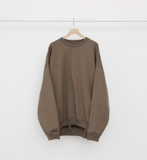 MARKAWAREHUGE SWEAT -ORGANIC COTTON HEAVY FLEECE- (GRAIGE)