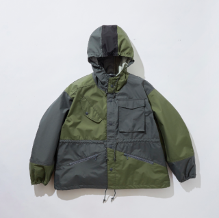 KUONPatchwork Shell Jacket (DARK OLIVE)