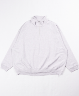 <img class='new_mark_img1' src='https://img.shop-pro.jp/img/new/icons5.gif' style='border:none;display:inline;margin:0px;padding:0px;width:auto;' />MARKAWAREQUARTER ZIP PULLOVER -ORGANIC COTTON HEAVY FLEECE- (ASH GRAY)