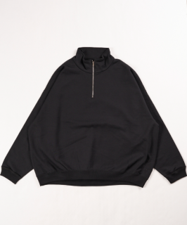 <img class='new_mark_img1' src='https://img.shop-pro.jp/img/new/icons5.gif' style='border:none;display:inline;margin:0px;padding:0px;width:auto;' />MARKAWAREQUARTER ZIP PULLOVER -ORGANIC COTTON HEAVY FLEECE- (BLACK)