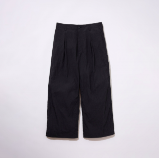 <img class='new_mark_img1' src='https://img.shop-pro.jp/img/new/icons5.gif' style='border:none;display:inline;margin:0px;padding:0px;width:auto;' />KUONFanage Cotton/Nylon Wide Trousers (BLACK)