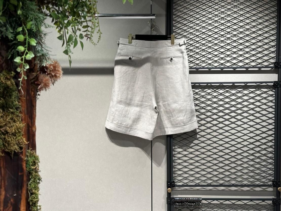 パンツ marka OFFICER PANTS 2TUCK SHORTS 24SS オーガニックコットンギャバ / オフィサーパンツ2タックショーツ