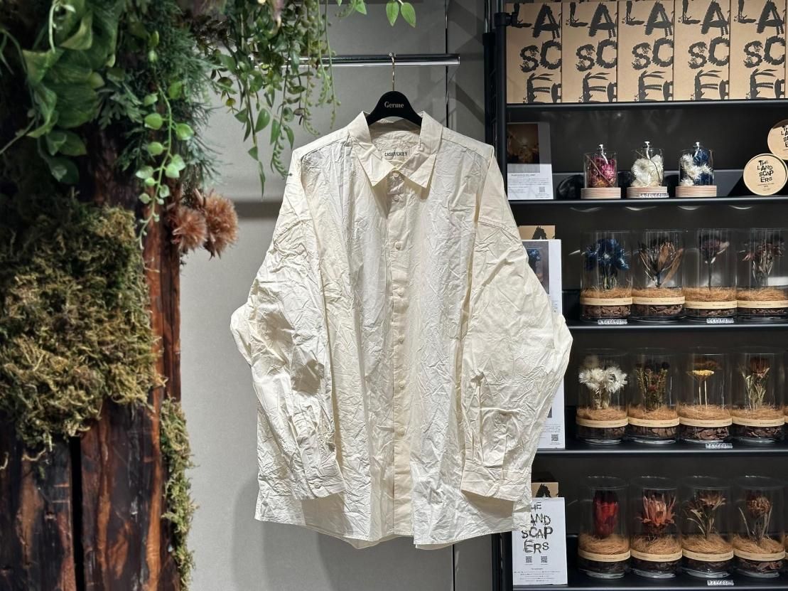 CASEY CASEY】ONE SIZE SHIRT -H COT- (NATURAL) - Germe Online